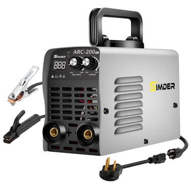 SSIMDER Mini Stick Welder 110V/220V ARC200 Portable Stick MMA ARC Welding Machine 50/60HZ IGBT Inverter Welder Machine Digital Display Smart ARC FORCE Hot Start fits Below 3.2mm Welding rods
